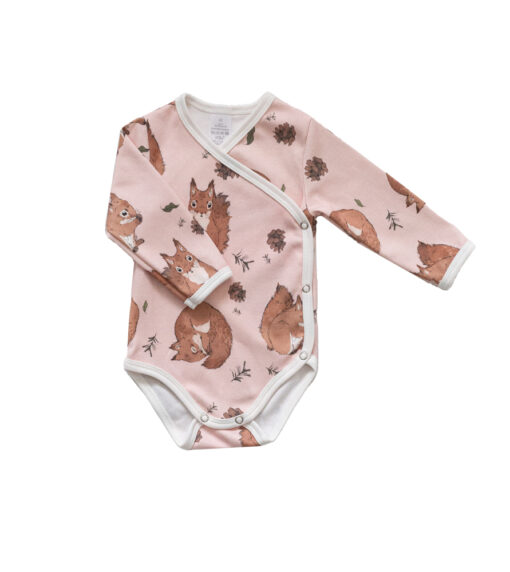 Vauvan vaaleanpunainen kietaisubody - Hilla Clothing