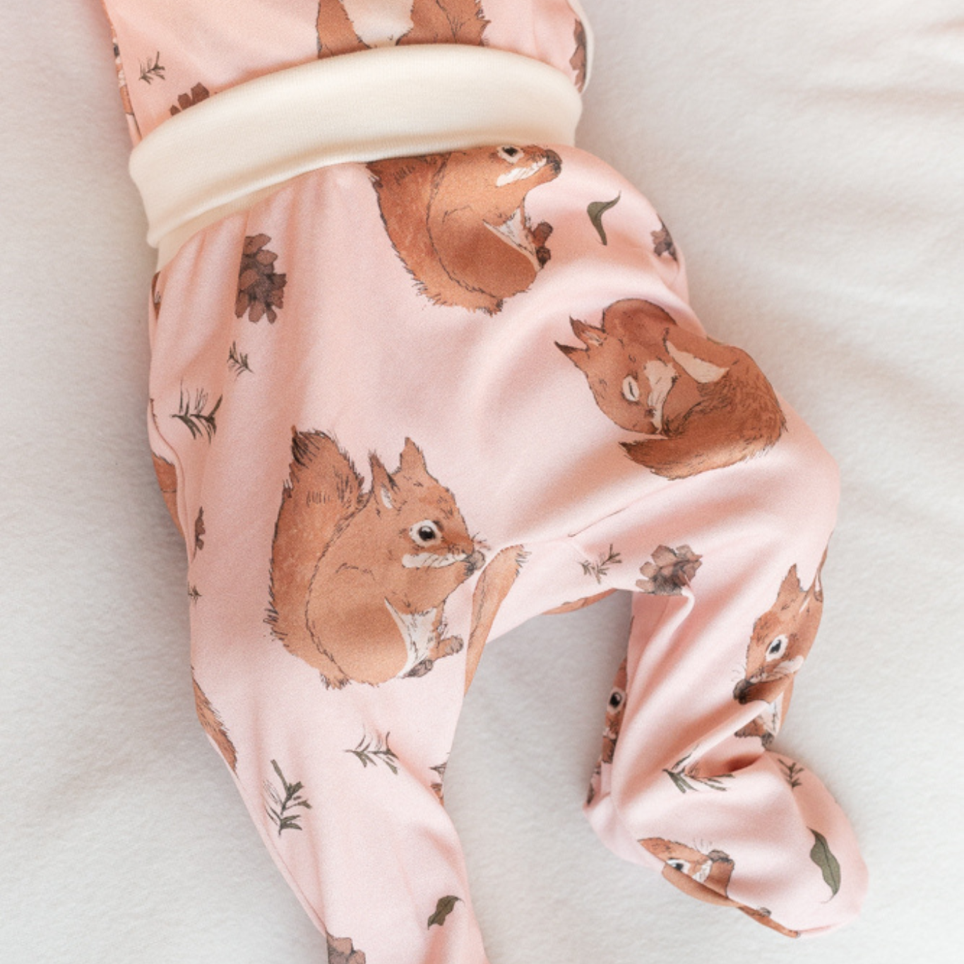 Hilla Clothing vaaleanpunaiset vauvan housut oravat vaaleanpunainen 